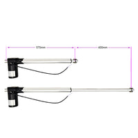 16 Inch 400MM Max 6000N Industrial Linear Actuator Built-in Hall Effect Sensor (Model 0041515-1)