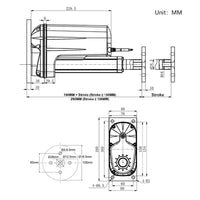 Head Mounting Circular Disk Bracket for Electric Linear Actuator F