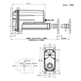 Head Mounting Circular Disk Bracket for Electric Linear Actuator F