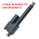 4 Inch 100MM Max 8000N Heavy Duty Linear Actuator with External Adjustable Limit Switches – Adjustable Stroke By Magnetic Switch Sensor (Model 0041541-3)