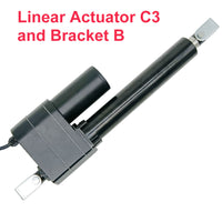 4 Inch 100MM Max 8000N Heavy Duty Linear Actuator with External Adjustable Limit Switches – Adjustable Stroke By Magnetic Switch Sensor (Model 0041541-3)