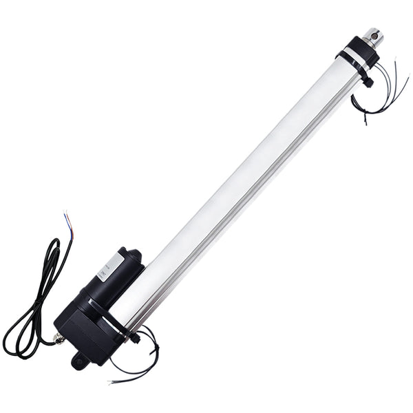 16 In 400MM Quiet IP67 Waterproof Linear Actuator Adjustable Stroke with Reed Switch