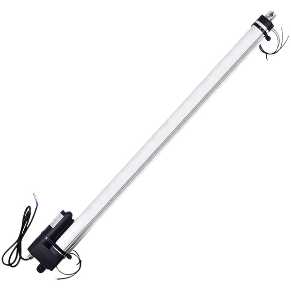24 In 600MM Quiet IP67 Waterproof Linear Actuator Adjustable Stroke with Reed Switch
