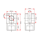 Linear Actuator F Front Mounting Connector Customization (Model 0044111)