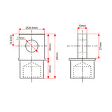Linear Actuator F Front Mounting Connector Customization (Model 0044111)