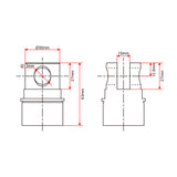 Linear Actuator F Rear Mounting Connector Customization (Model 0044112)