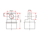 Linear Actuator F Rear Mounting Connector Customization (Model 0044112)