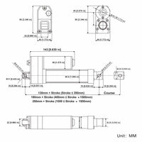 Quiet & Waterproof Linear Actuator One-Control-Three Synchronous Control Kit (Model 0043066)