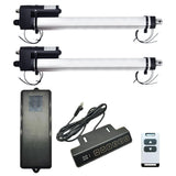 Two Quiet & Waterproof Linear Actuator Synchronous Kit with NO Magnetic Reed Switches
