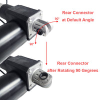 Option of 90-Degree Rotation for Front and Rear Connectors of Linear Actuator B (Model 0044113)