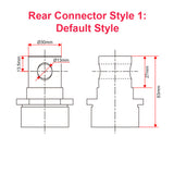50MM Adjustable-Stroke Linear Actuator with NC Reed Switches | 12000N Capacity for Heavy Industrial  (Model 0041601-4)