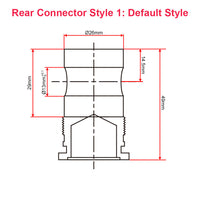 50MM-600MM 8000N Stroke Heavy Duty Linear Actuator Remote Control Kit (Model 0043081)