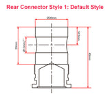 60 Inch 1500MM 3000N Heavy Duty Electric Linear Actuator with Hall Effect Sensor Position Feedback (Model 0041556-1)
