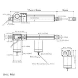 Manual Operating Device for Electric Linear Actuator B (Model 0044131)
