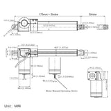 Manual Operating Device for Electric Linear Actuator B (Model 0044131)