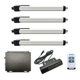 Synchronize 4 Linear Actuators Kit for Cellar Door – Quiet & IP67 Waterproof | Max Total Thrust 14000N