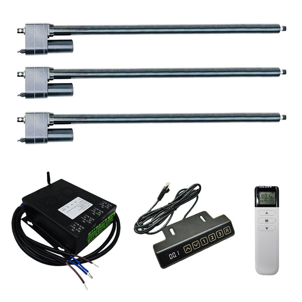 Three 700MM-1000MM Heavy Duty Linear Actuator C Synchronous Control Kit