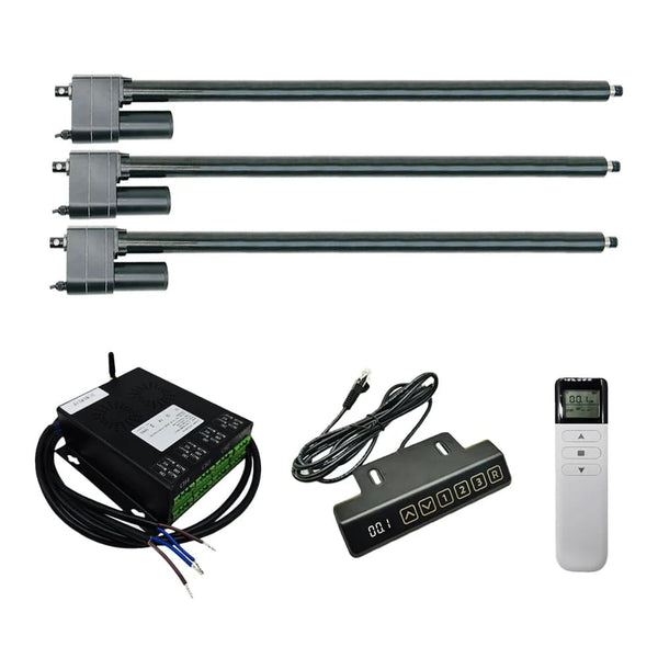 Three 700MM-1000MM Heavy Duty Linear Actuator C Synchronous Control Kit