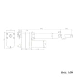 Two 1500MM Stroke Heavy Duty Linear Actuator C Synchronous Control Kit