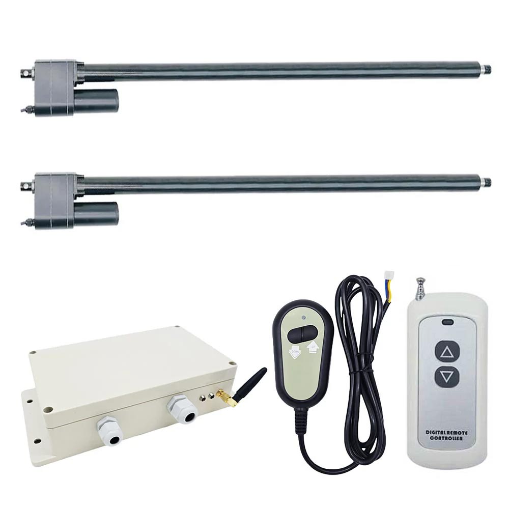 Two 700MM-1000MM Heavy Duty Linear Actuator C Synchronous Control Kit ...