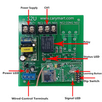 15000 Ft Long Distance NO NC Relay Output Wireless Remote Control Switch Kit (Model 0020689)