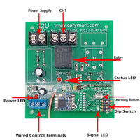 Super-Far Distances Dry Relay Contact Output Wireless Remote Control Switch (Model 0020685)