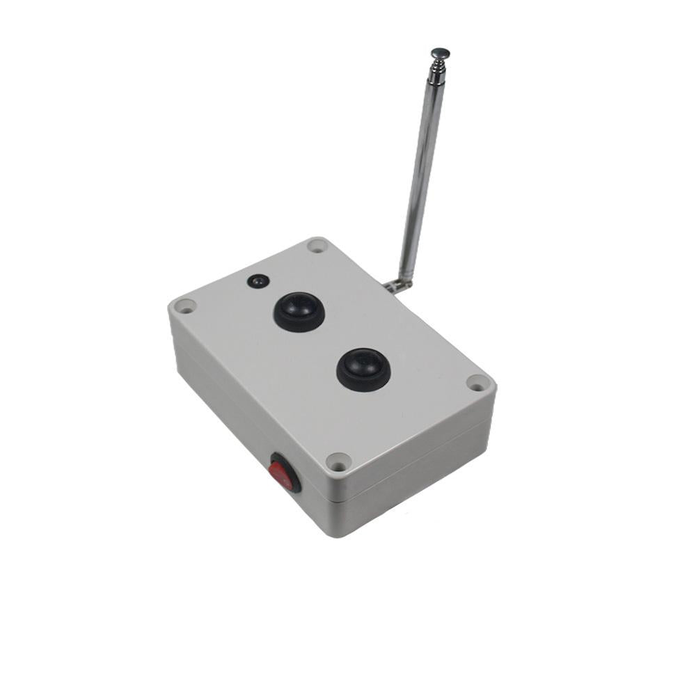 Waterproof 2 Buttons Long Range RF Wireless Remote Control Radio Trans ...